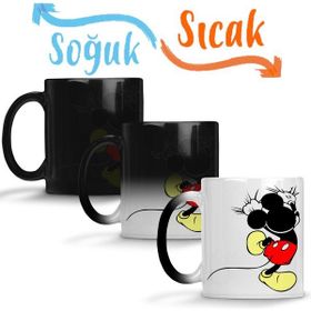 Baskı Dükkanı KB3159 Mickey Escalador Porselen Kupa Bardak