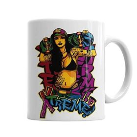Baskı Dükkanı KB3165 Menina Radical Porselen Kupa Bardak
