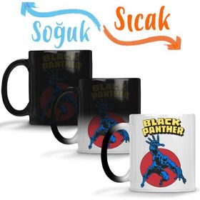 Baskı Dükkanı KB3169 Marvel Comics Pantera Negra 1978 Porselen Kupa Bardak