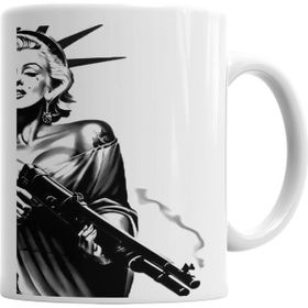 Baskı Dükkanı KB3173 Marilyn Monroe Poder Feminino Porselen Kupa Bardak