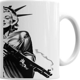 Baskı Dükkanı KB3173 Marilyn Monroe Poder Feminino Porselen Kupa Bardak