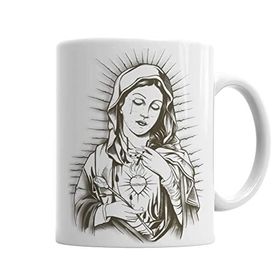 Baskı Dükkanı KB3177 Maria De Nazare Porselen Kupa Bardak