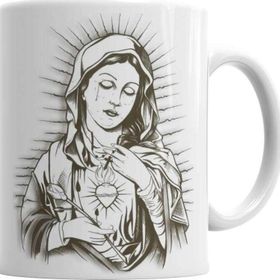Baskı Dükkanı KB3177 Maria De Nazare Porselen Kupa Bardak