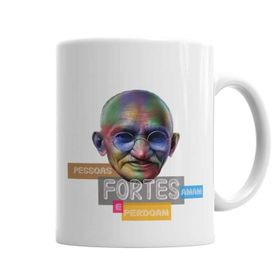 Baskı Dükkanı KB3181 Mahatma Gandhi Porselen Kupa Bardak