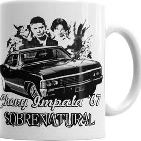 Baskı Dükkanı KB3223 Sobrenatural Chevy Impala 67 Porselen Kupa Bardak