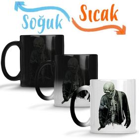 Baskı Dükkanı KB3225 Skull Music Müzik Porselen Kupa Bardak