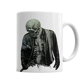 Baskı Dükkanı KB3225 Skull Music Müzik Porselen Kupa Bardak