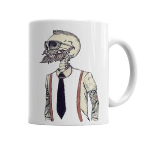 Baskı Dükkanı KB3226 Skull Executivo Porselen Kupa Bardak