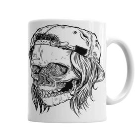 Baskı Dükkanı KB3227 Skull Bones Porselen Kupa Bardak