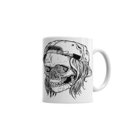 Baskı Dükkanı KB3228 Skull Bone Porselen Kupa Bardak