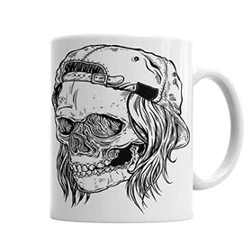 Baskı Dükkanı KB3228 Skull Bone Porselen Kupa Bardak