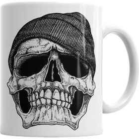 Baskı Dükkanı KB3229 Skull Boina Porselen Kupa Bardak