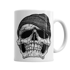 Baskı Dükkanı KB3229 Skull Boina Porselen Kupa Bardak