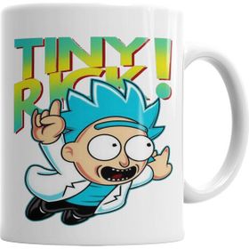 Baskı Dükkanı KB3247 Rickzinho Tiny Rick Rick E Morty Porselen Kupa Bardak