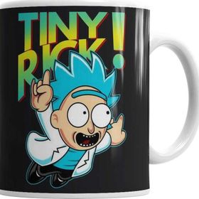 Baskı Dükkanı KB3247 Rickzinho Tiny Rick Rick E Morty Porselen Kupa Bardak