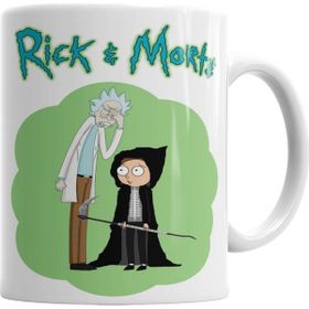 Baskı Dükkanı KB3250 Rick Ile Morte Porselen Kupa Bardak