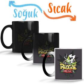Baskı Dükkanı KB3254 Reggae Music Müzik Porselen Kupa Bardak