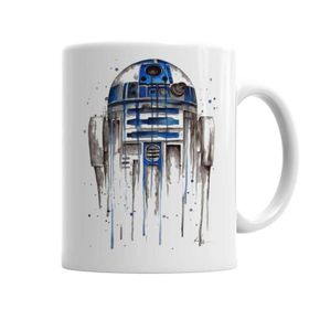 Baskı Dükkanı KB3260 R2 D2 Star Wars Porselen Kupa Bardak