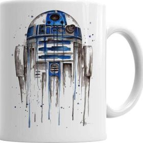 Baskı Dükkanı KB3260 R2 D2 Star Wars Porselen Kupa Bardak