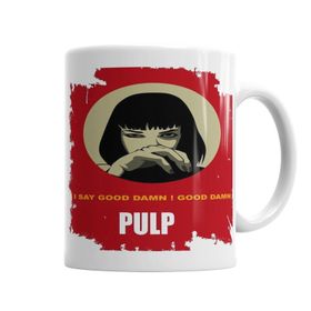 Baskı Dükkanı KB3268 Pulp Fiction Mia Wallace Goddamn Porselen Kupa Bardak