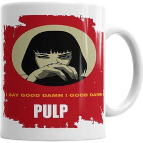 Baskı Dükkanı KB3268 Pulp Fiction Mia Wallace Goddamn Porselen Kupa Bardak
