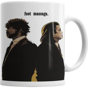 Baskı Dükkanı KB3269 Pulp Fiction Foot Massage Porselen Kupa Bardak