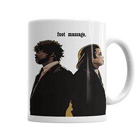 Baskı Dükkanı KB3269 Pulp Fiction Foot Massage Porselen Kupa Bardak