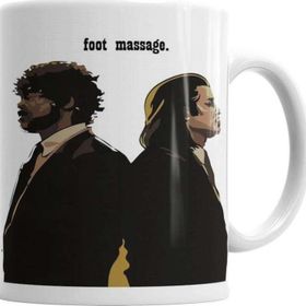 Baskı Dükkanı KB3269 Pulp Fiction Foot Massage Porselen Kupa Bardak