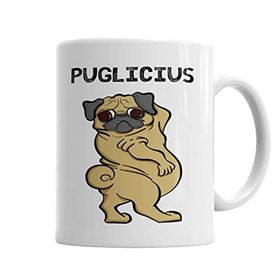 Baskı Dükkanı KB3271 Puglicius Köpek Porselen Kupa Bardak