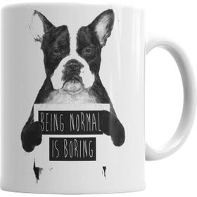 Baskı Dükkanı KB3286 Protest Dog Pug Köpek Porselen Kupa Bardak
