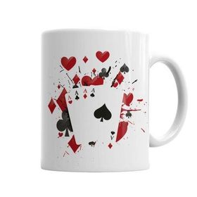 Baskı Dükkanı KB3290 Poker Porselen Kupa Bardak