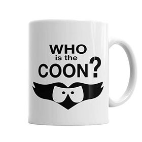 Baskı Dükkanı KB3305 Who Is The Coon Porselen Kupa Bardak