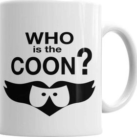 Baskı Dükkanı KB3305 Who Is The Coon Porselen Kupa Bardak
