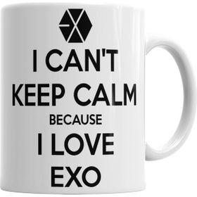 Baskı Dükkanı KB331 Exo I Cant Keep Calm Porselen Kupa Bardak