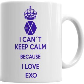 Baskı Dükkanı KB331 Exo I Cant Keep Calm Porselen Kupa Bardak