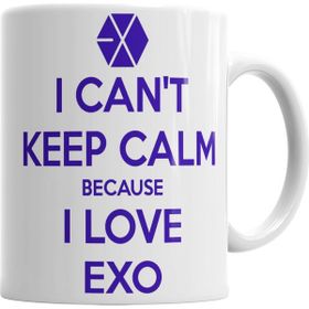 Baskı Dükkanı KB331 Exo I Cant Keep Calm Porselen Kupa Bardak