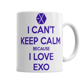 Baskı Dükkanı KB331 Exo I Cant Keep Calm Porselen Kupa Bardak