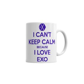 Baskı Dükkanı KB332 Exo I Cant Keep Calm Porselen Kupa Bardak