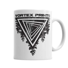 Baskı Dükkanı KB3320 Vortex Prints Logo Porselen Kupa Bardak