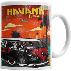 Baskı Dükkanı KB3327 Volkswagen Kombi Havana Porselen Kupa Bardak