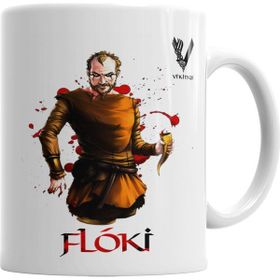 Baskı Dükkanı KB3338 Vikings Floki Black Knight Porselen Kupa Bardak