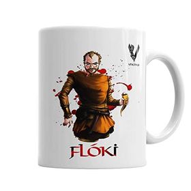 Baskı Dükkanı KB3338 Vikings Floki Black Knight Porselen Kupa Bardak