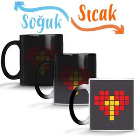 Baskı Dükkanı KB3372 Atari Nostalji Oyun Tetris Porselen Kupa Bardak
