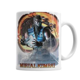 Baskı Dükkanı KB3385 Sub Zero Mortal Kombat Game Porselen Kupa Bardak