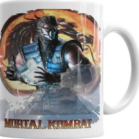 Baskı Dükkanı KB3385 Sub Zero Mortal Kombat Game Porselen Kupa Bardak