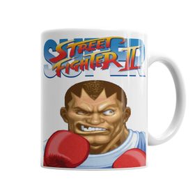 Baskı Dükkanı KB3391 Street Fighter 2 Balrog Porselen Kupa Bardak