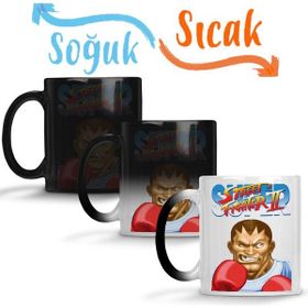 Baskı Dükkanı KB3391 Street Fighter 2 Balrog Porselen Kupa Bardak