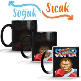 Baskı Dükkanı KB3391 Street Fighter 2 Balrog Porselen Kupa Bardak