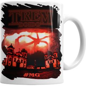 Baskı Dükkanı KB3394 Stranger Things Trem Doido Minas Porselen Kupa Bardak