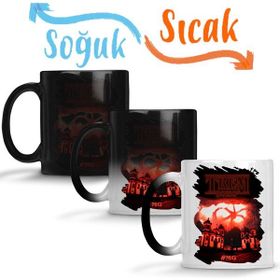 Baskı Dükkanı KB3394 Stranger Things Trem Doido Minas Porselen Kupa Bardak